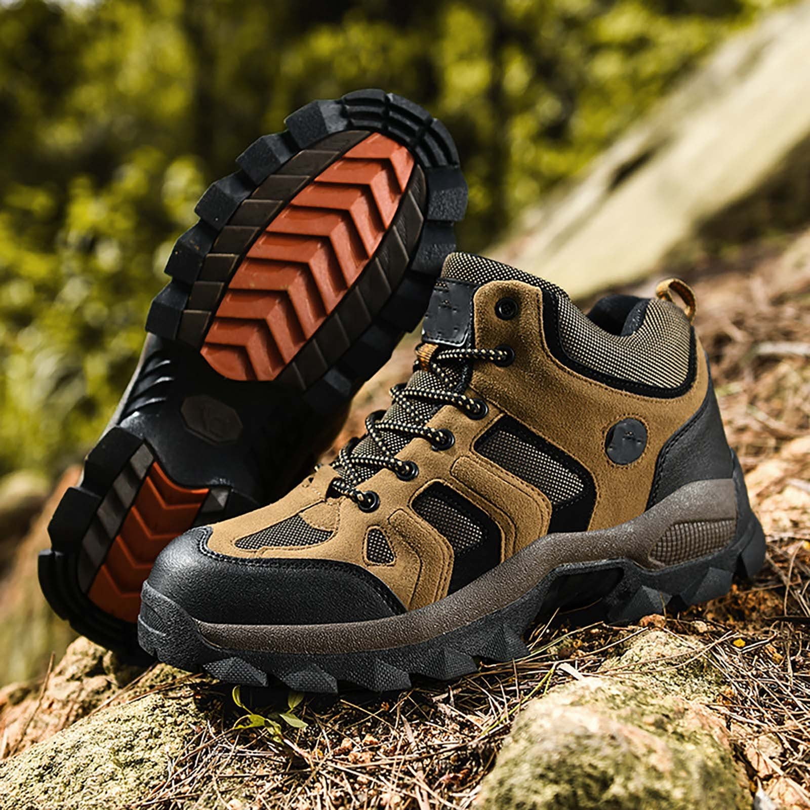 Win s Way Unisex Outdoor Hiking Shoes, Large Size Breathable Walking Sneakers for Couples