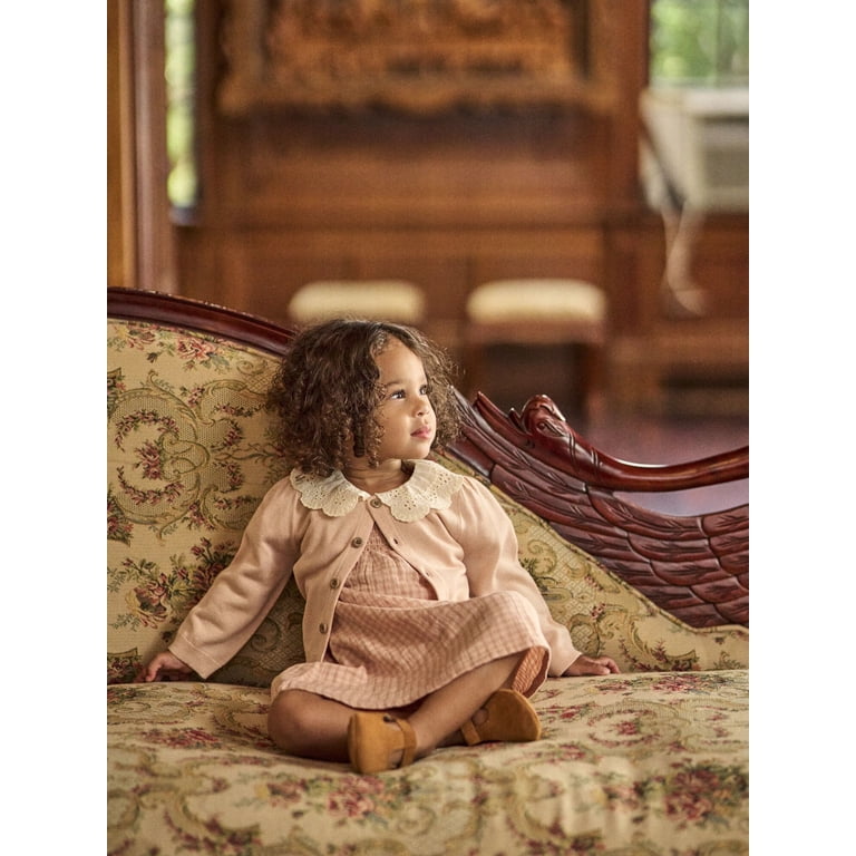 Modern Moments Eyelet Collar Cardigan, Newborn-24M photo 5