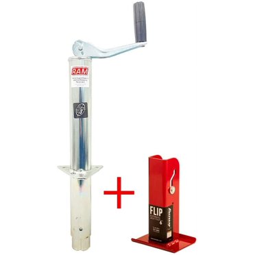 Southwest Wheel 5,000 Lbs Side Wind RAM A-frame Trailer Jack W/Foot Plate - Foto 11