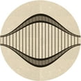 thumbnail image 1 of Ahgly Company Machine Washable Indoor Round Transitional Moccasin Beige Area Rugs, 6' Round, 1 of 7