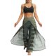 thumbnail image 1 of VISgogo Pantalones de pierna ancha de verano para mujer, pantalones sueltos sueltos de tiro medio con estampado bohemio con divisiones para yoga, playa, vacaciones VISgogo  moda, 1 of 7