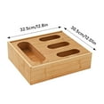 thumbnail image 3 of Ziplock Organizer Storage Holder Organizer For Drawer And Wall Mount 4 Compartments For Gallon Sandwich Snack Size, 3 of 9