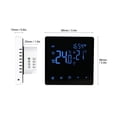 thumbnail image 4 of WiFi Smart Thermostat Temperature Controller for 3A Water Heating LCD Display Touch Screen Week Programmable Tuya App Control Underfloor Heating Thermostats for Home Office School Hotel, 4 of 7