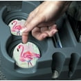 thumbnail image 2 of Absorbent Stoneware Car Coaster, Flamingo Flair, Set of 2, 2 of 2