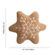 thumbnail image 3 of Cojín de copo de nieve para escritorio | Decoración navideña de felpa suave para cafetería | Cojín marrón de 35 x 35 cm para sofá cama, 3 of 5