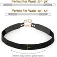 thumbnail image 6 of WERFORU Women Skinny Belt for Dresses Retro Stretch Ladies Waist Belt Plus Size Set of 4, 6 of 6