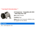 thumbnail image 2 of A/C Compressor - Compatible with 2003 - 2008 Dodge Ram 1500 2004 2005 2006 2007, 2 of 2