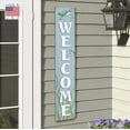 thumbnail image 4 of My Word! Welcome Seaturtle Welcome Sign and porch leaner for Front Porch, Yard, Deck, Patio, or Wall - Indoor Outdoor Decorative Farmhouse Rustic Vertical Home Decor 8"x46.5", 4 of 5