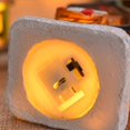 thumbnail image 3 of Decoración llevada escena de la Navidad de la resina, ornamento tablero festivo del día festivo, 3 of 5