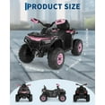 thumbnail image 2 of 12V Ride-On Car with Parent Remote Control, Off-Road ATV 4-Wheeler with LED Flag, 2 of 8