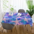 thumbnail image 3 of Yayeee Tablecloths 54" x 54" Rectangle Wrinkle Resistant Party Table Cover, Pink Starfish Pattern, 3 of 8