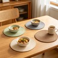thumbnail image 4 of KGJQ Bohemian Placemat, Rustic Round Oval Placemat, Heat Insulation Table Mat, Dining Table Protector Trivet for Hot Dishes, 4 of 8
