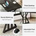 thumbnail image 5 of Tribesigns 70.8-Inch Executive Desk, Large Computer Office Desk Workstation, Modern Simple Style Laptop Desk Study Writing Table Business Furniture for Home Office (Black), 5 of 6