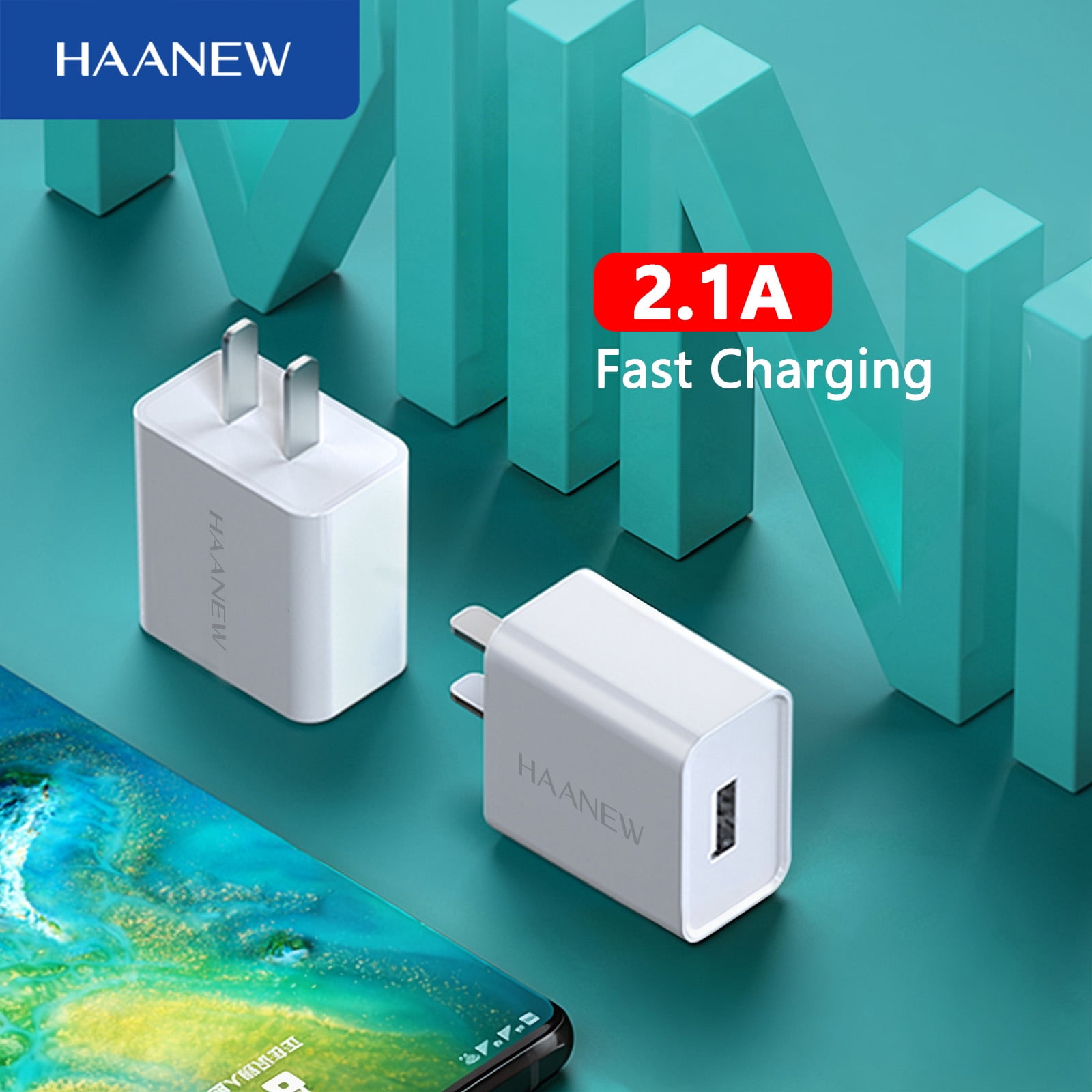 HAANEW 10W USB Wall Charger 2.1A Fast Charging