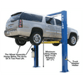 thumbnail image 6 of Atlas Automotive Equipment OHX10000X 2-Post Commercial Grade Overhead Vehicle Lift, 13’ Minimum Ceiling Height, 10,000lb, Clear Floor, Extra Tall/Wide, Symmetric Arms, Single Point Lock Release, 6 of 11