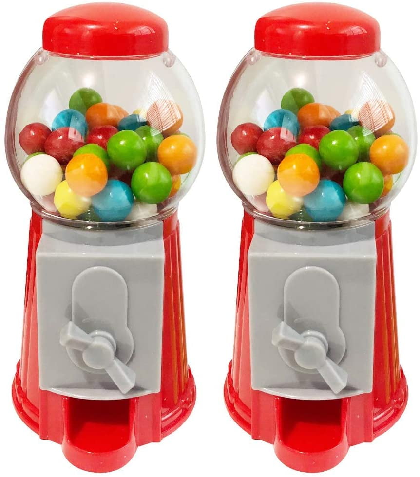 Candy Dispenser Gum Machine Vending Bubble Gumball Vintage Bank Coin For Kids 