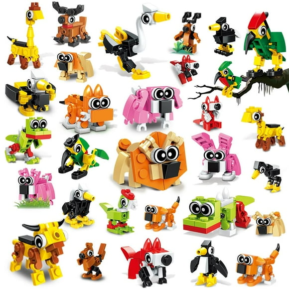 Bloque de construcción HOGOKIDS Party Favors, 20 unidades con 30 animales