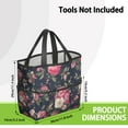 thumbnail image 3 of Garden Tool Bag,Pioneer Flower Floral Print Pattern Garden Tool Organizer,Garden Gifts,Waterproof Multi-Pocket Garden Tool Storage 11.8x5.5x11.4 Inch(Tools NOT Included), 3 of 6