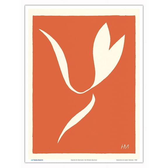 Skater in Motion I - Linocut Verve Magazine No. 4 November 1938 by Henri Matisse - Master Art Print (Unframed) 9in x 12in