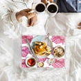 thumbnail image 7 of Acrylic Tray 15.7*11.8*1.9 Inch Transparent Tray Food Tray Tea Cup Tray Serving Trays Cosmetics Storage Kitchen Table Bathroom Sundry Storage Pink Heart Beautiful, 7 of 7