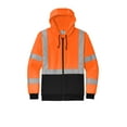thumbnail image 3 of CornerStone ® A107 Class 3 Heavy-Duty Fleece Full-Zip Hoodie CSF300 - Safety Orange Size M, 3 of 3