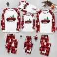 thumbnail image 5 of Odeerbi Christmas Pajamas for Family Holiday Long Sleeve Family Christmas Pajamas Matching Sets Toddler Christmas Plaid Printed Blouse Tops + Pants Sleepwear Family Matching PJs Set Red, 5 of 5