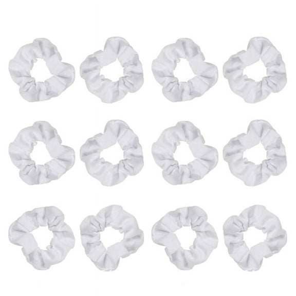 OOKWE White Scrunchies for Tie-dye Elastic Hair Ties Soft Ponytail Holders for Girls Teens Lovely Hair Scrunchie Supplies