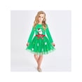 thumbnail image 4 of Girls Dress Christmas Santa Snow Long Sleeve Holiday Dress 4 Years, 4 of 8