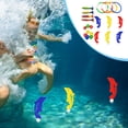 thumbnail image 1 of Xihbxyly Paletas No Reclamadas Juguete de Buceo para Entrenamiento con Fregadero y Piscina Colorida para Nadar Bajo El Agua, 1 of 1