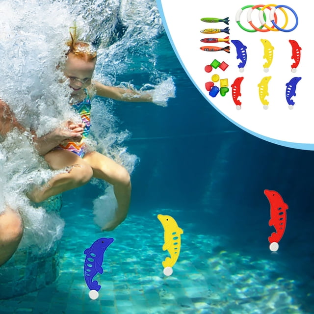 Xihbxyly Paletas No Reclamadas Juguete de Buceo para Entrenamiento con Fregadero y Piscina Colorida para Nadar Bajo El Agua