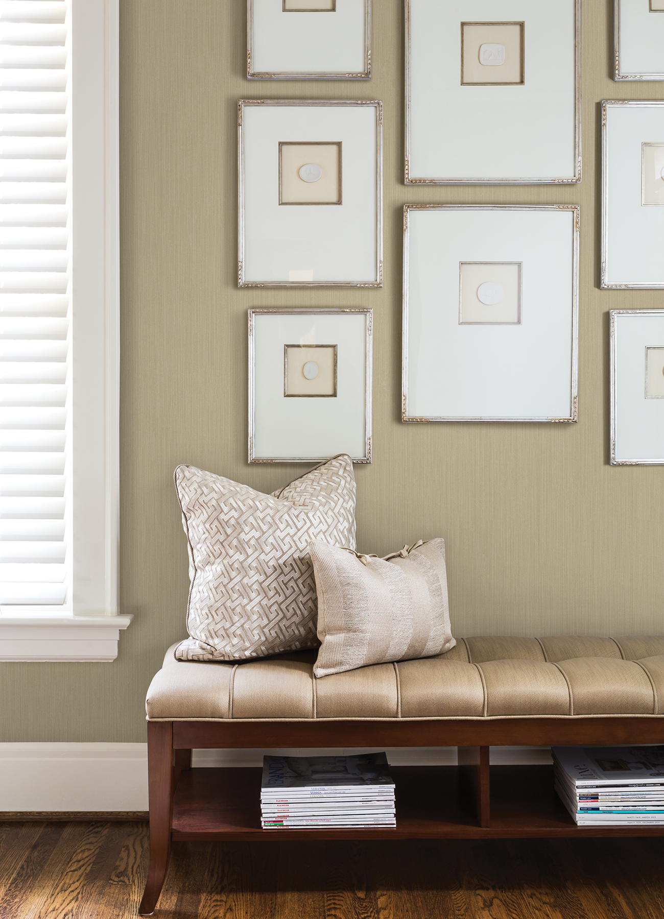 Sirpi Wallcoverings Pietra Gold Silk Wallpaper, 20.9-in by 33-ft, 57.48 sq. ft.