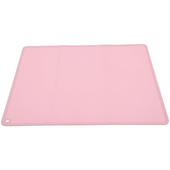 Silicone Kneading Mat Non Slip Pastry Mats for Rolling Dough Placemats Cookie Pizza Bread Making Silica Gel Pink