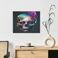 thumbnail image 6 of Kdxio Modern Abstract Colorful Skull B Pattern Canvas Wall Art for Living Room Wall Decor for Bedroom Bathroom Modern Framed Canvas Art Prints Ready to Hang,Horizontal, 6 of 6