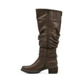 thumbnail image 3 of White Mountain Womens Crammers Faux Leather Slouchy Knee-High Boots, 3 of 6