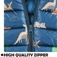 thumbnail image 6 of SYNPOS Toddler Baby Girl Boy Cartoon Dinosaur Light Down Hooded Jacket Kids Warm Coat, 6 of 6