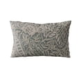 thumbnail image 4 of Plutus Brands Gray Plutus Festive Jacquard Luxury Throw Pillow 20 in x 30in, Double Sided 20" x 30" Queen, 4 of 8