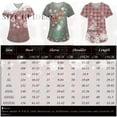 thumbnail image 2 of Susanny Christmas Plus Size Scrubs Women Xmas Snowman Printed Short Sleeve V Neck Petite Scrub Tops for Women Nursing with Pockets Uniforms Clearance Nurses Holiday Scrub Top Black 4XL, 2 of 3