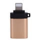 thumbnail image 1 of Adaptador convertidor OTG USB 3.0 para transmisión de datos de carga rápida, compatible con teléfonos iOS (dorado), 1 of 12