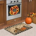 thumbnail image 4 of Hello Fall Pumpkin Decorative Door Mat, Autumn Thanksgiving Pumpkin Farmhouse Outdoor Indoor Patio Entrance Door Mats Low Profile Non Slip Floor Mat Rugs for Home Decor 30x17Inch, 4 of 6