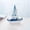 Sea Anchor, variant on Godderr Mini Sailboat Model Decoration Beach Nautical Wooden Miniature Sailing Boat Home Decor