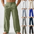 thumbnail image 3 of XINPING Khaki Pants for Men Tapered Modern Casual Pants Stretch Waist Workout Joggers Hiking Pants, 3 of 6