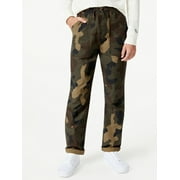 Free Assembly Boys Twill Fatigue Pants, Sizes 4-18
