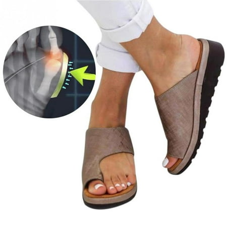 

Atralife Women Platform Sandals Comfortable Summer Beach Travel Slippers Shoes for Big Toe Bone Correction