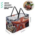thumbnail image 2 of Starfish Large Capacity Reusable Toy, Picnic, and Storage Basket - Foldable Oxford Cloth Material for Ultimate Convenience, 2 of 7