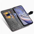 thumbnail image 4 of Funda OPPO Reno 4z 5g Funda Cartera De Cuero En Relieve Mandala Protección Magnética A Prueba De Golpes - Negro, 4 of 5