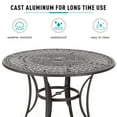 thumbnail image 3 of Sophia & William 54" Cast Aluminum Patio Bar Table with Weather-Resistant Features, Bronze, 3 of 5