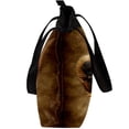 thumbnail image 4 of Paw Print Canvas Leather Mix Hand Bag Twill Sponge Jeanette 30x10.5x39cm/11.8x4.1x15.4in, 4 of 5
