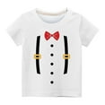 thumbnail image 3 of Niño Pequeño Camisa de Pascua Chico Manga Corta Camiseta Gráfica Cuello Redondo Crop Top para 3-14 Años Niñas Y Chico, 3 of 4
