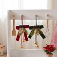 thumbnail image 4 of Christmas Hanging Ornament Set,Assorted Bow Bell Decorations With Pinecone Accents, Holiday Tree Ornaments For Christmas Tree, Wreath, Garland, Indoor Home Decor(Style F), 4 of 5