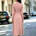 thumbnail image 5 of Gytharion Women's Double Breasted Blazer Dresses Lapel Collar A-Line Dresses Long Sleeve Classic Stylish Midi Dresses for Special Occasions, 5 of 6